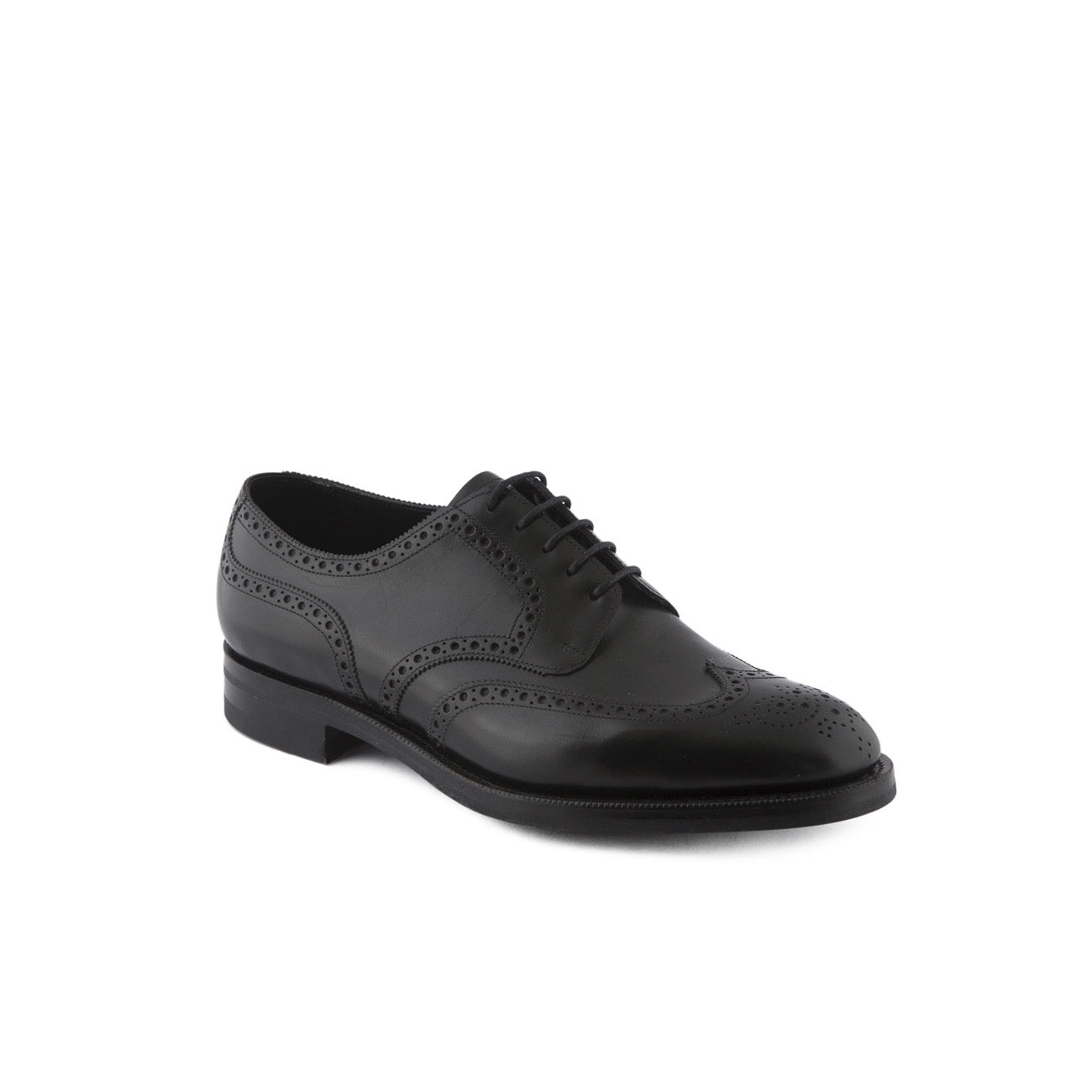 Scarpa stringata Edward Green Sandringham in pelle nera