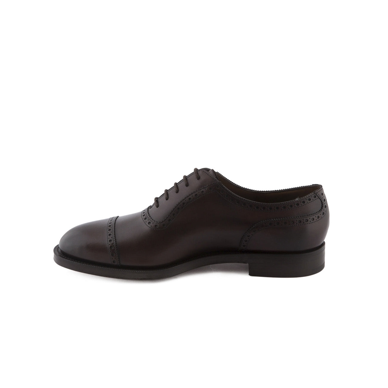 Stringata oxford Edward Green Canterbury in pelle dark oak antique