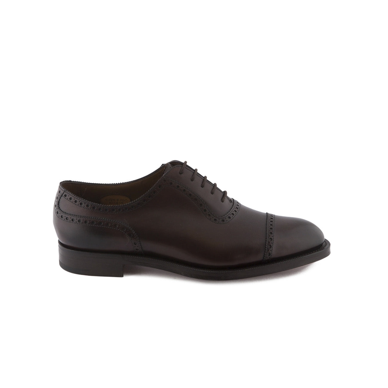 Stringata oxford Edward Green Canterbury in pelle dark oak antique