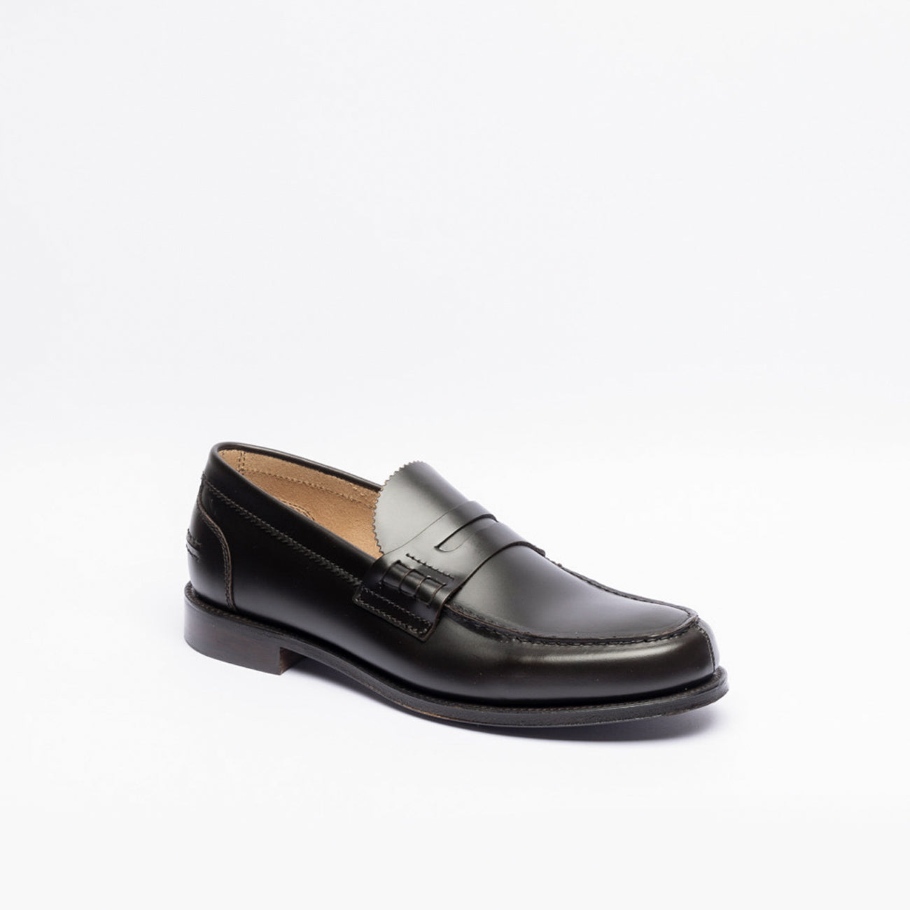 Mocassino penny loafer Cheaney Joseph & Sons Dover EF in pelle marrone