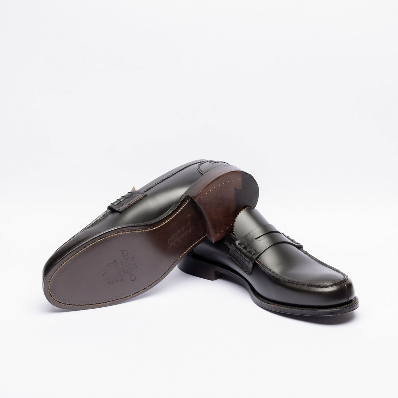 Mocassino penny Cheaney Joseph & Sons Dover EF in pelle marrone