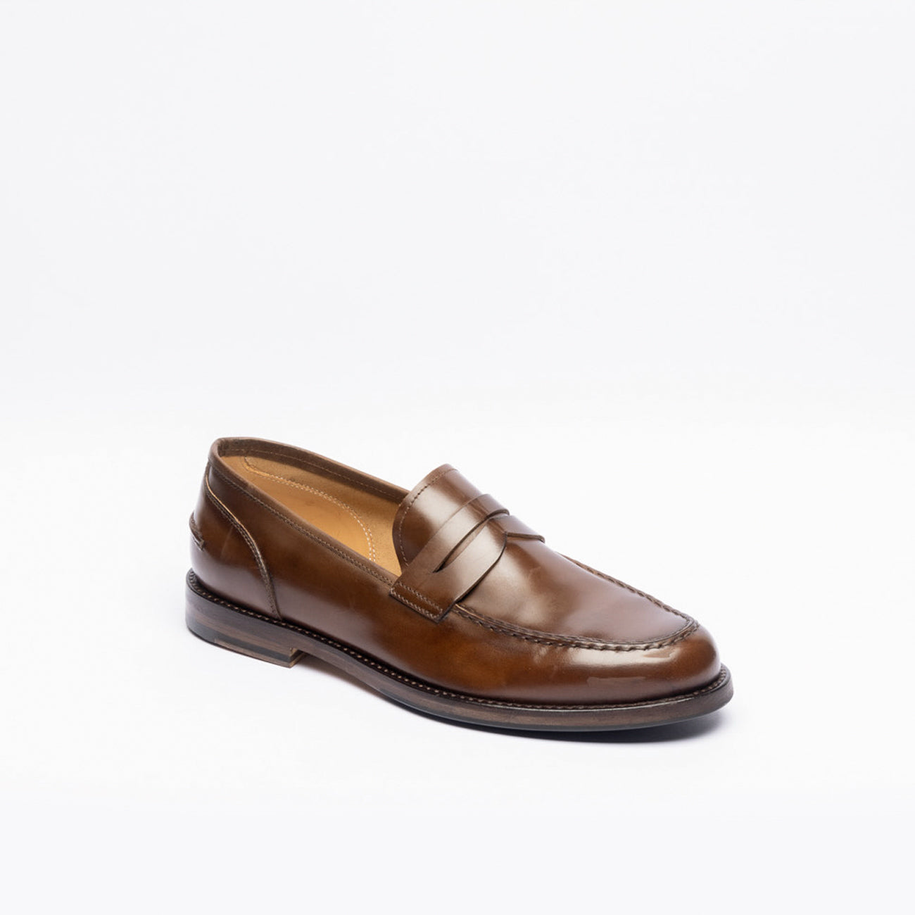 Mocassino penny loafer A. Fasciani Zen 57020 in pelle marrone