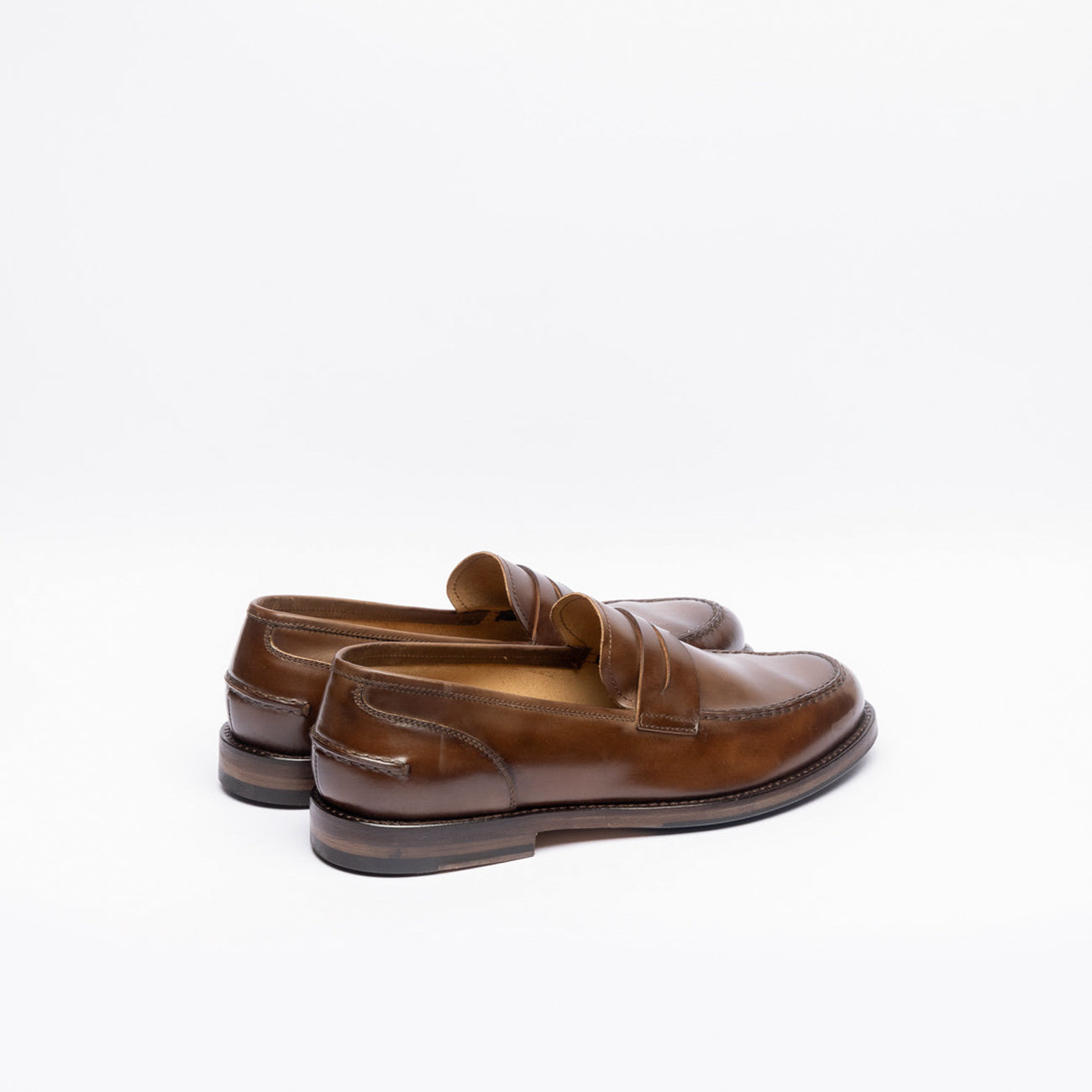 Penny loafer A. Fasciani Zen 57020 in brown leather