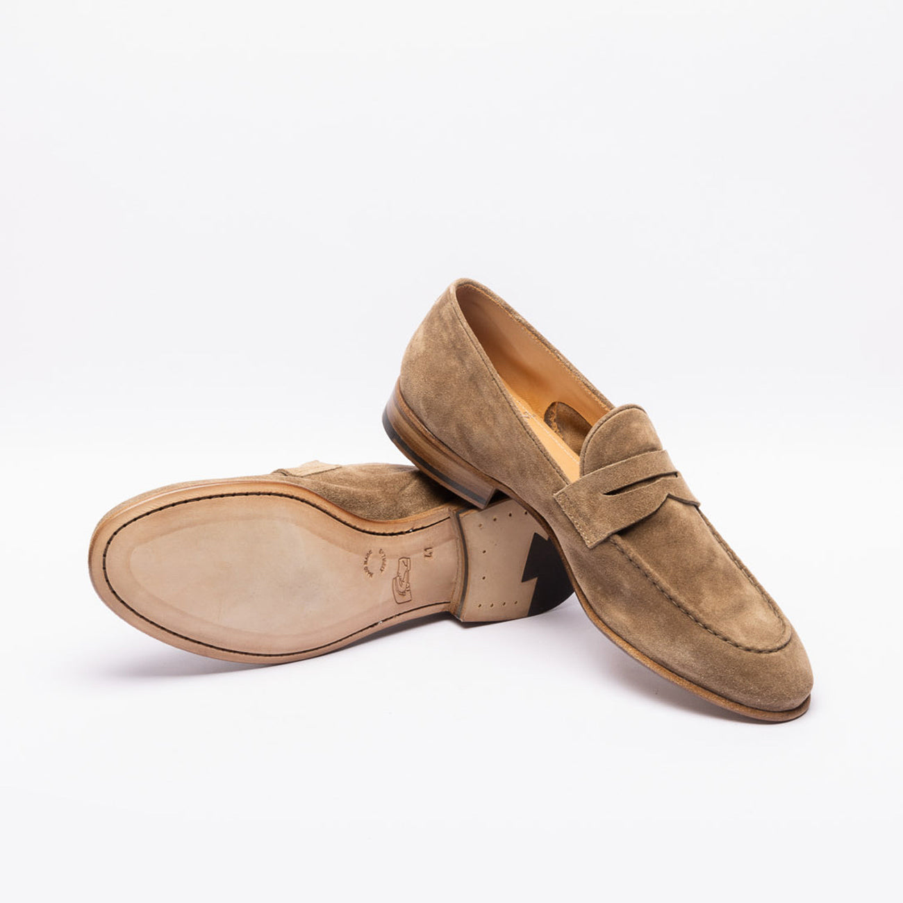 Mocassino penny Alberto Fasciani Felix in camoscio beige