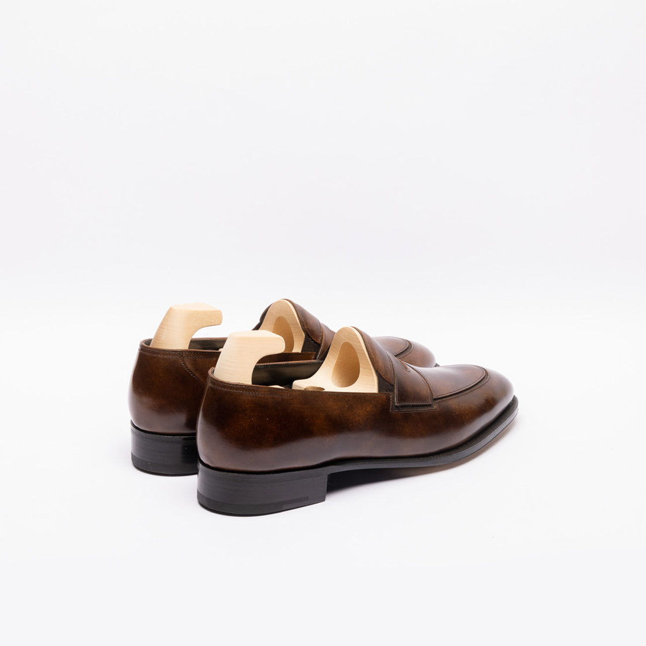 John Lobb Montgomery penny loafer in brown leather