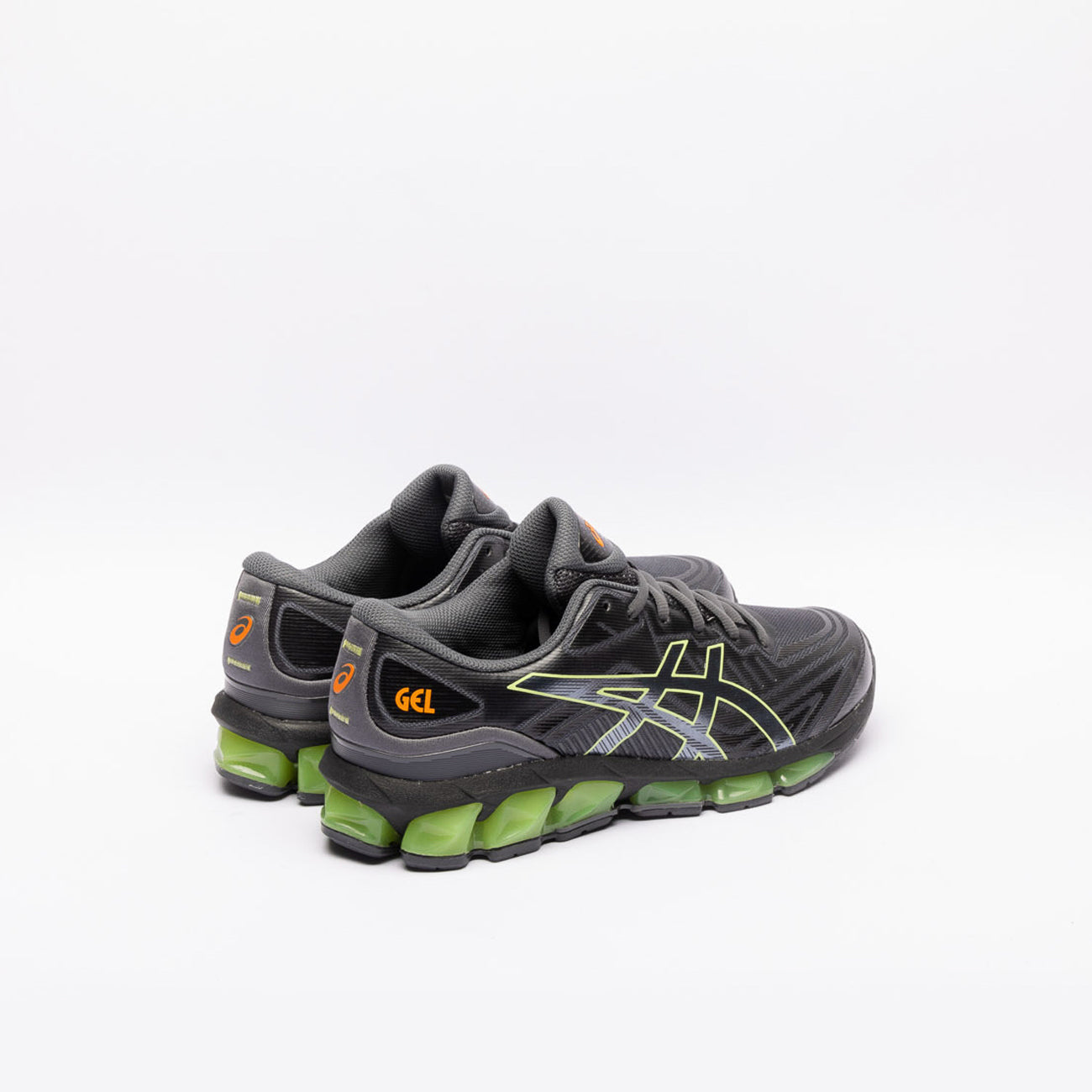 Asics Gel Quantum 360 VII black fabric and lime green gel running sneaker