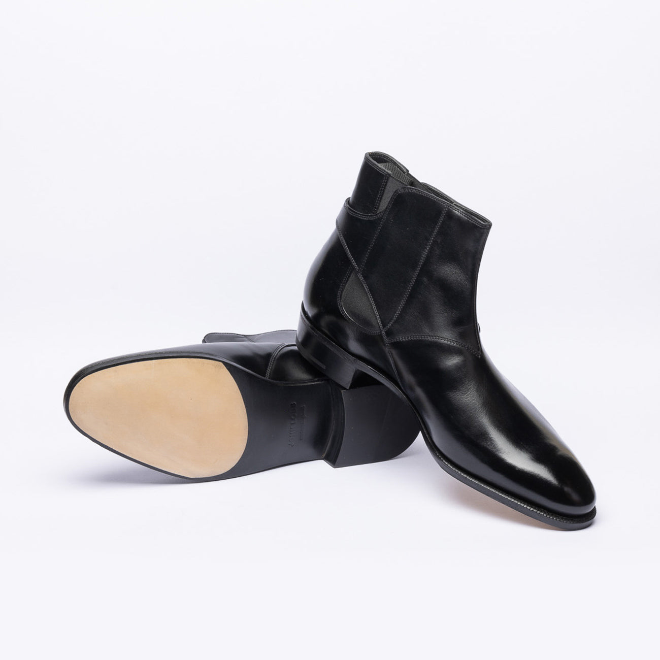 Stivale chelsea John Lobb Masons in pelle nera (Fitting F/EE)