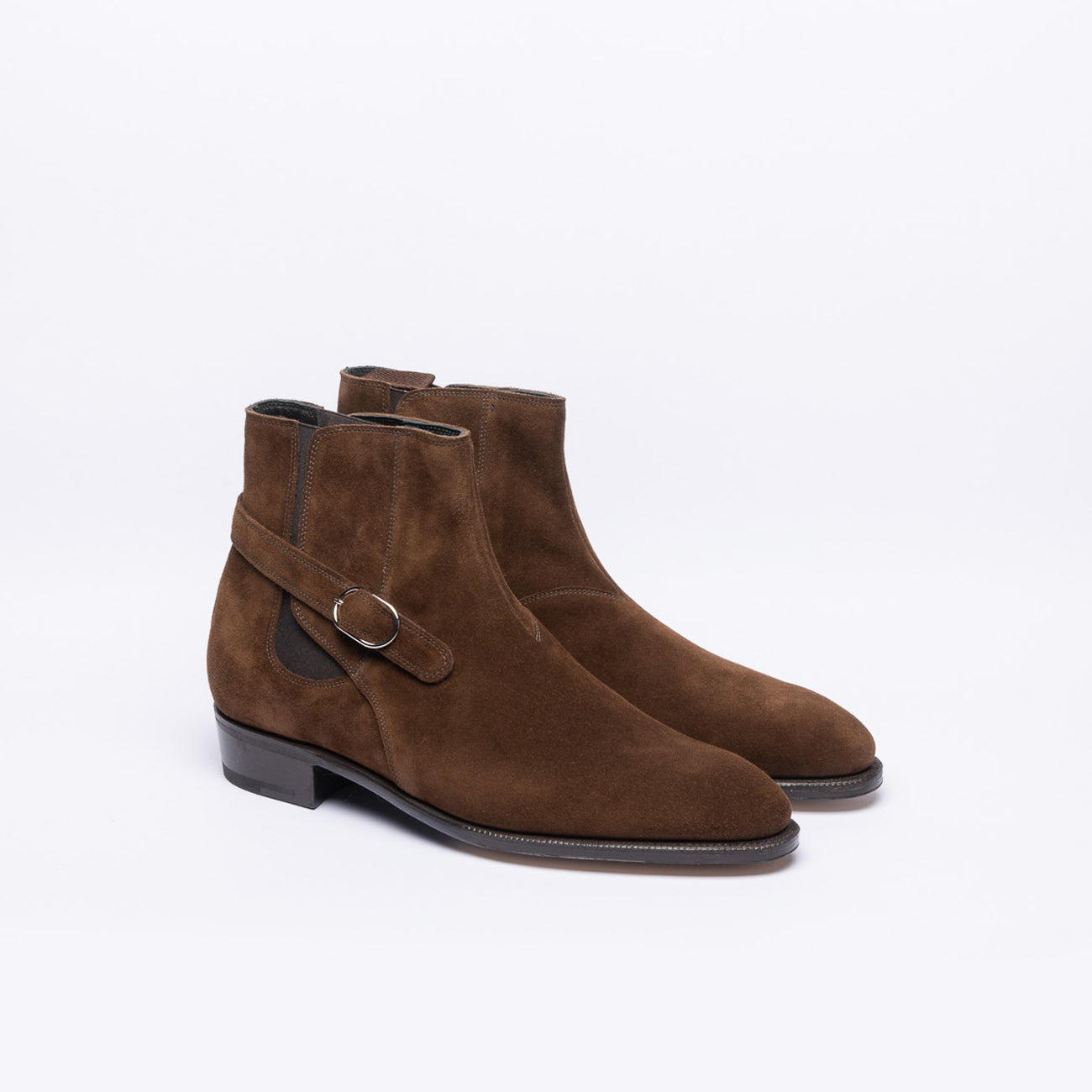 Stivale chelsea John Lobb Masons in camoscio marrone