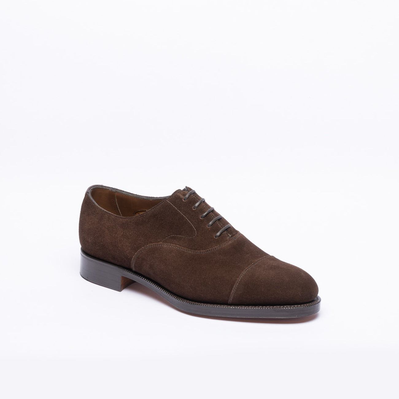 Stringata oxford Edward Green Chelsea in camoscio marrone