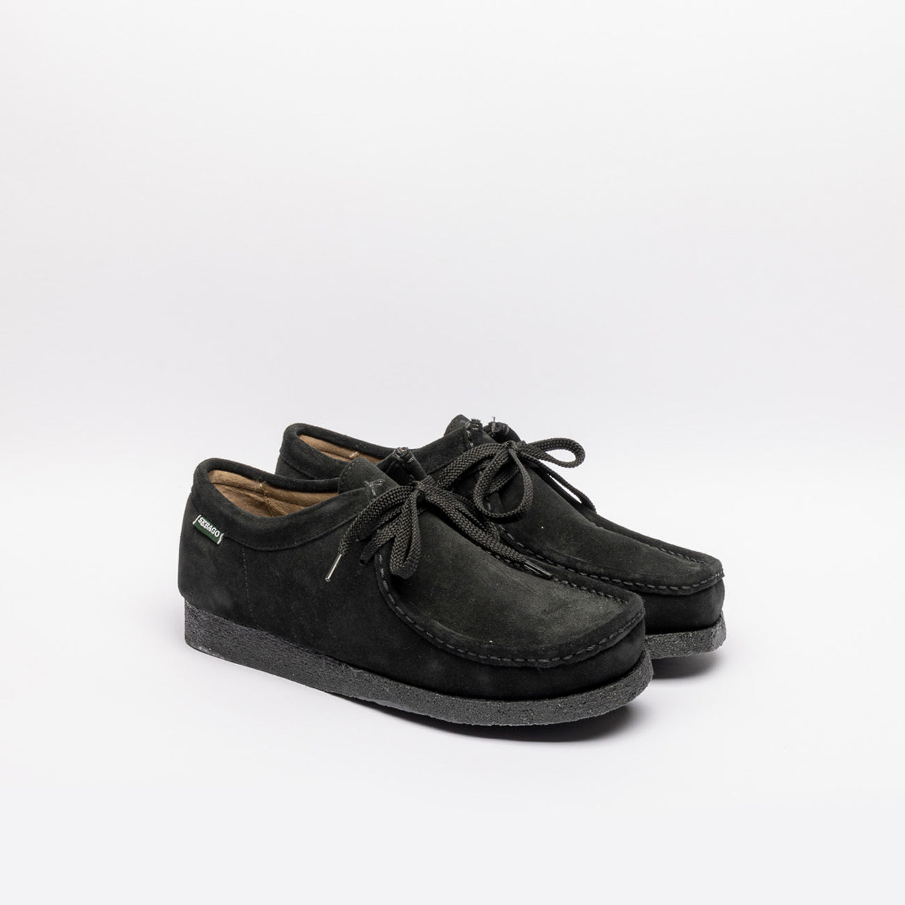 Stringata derby Sebago Koala in camoscio nero