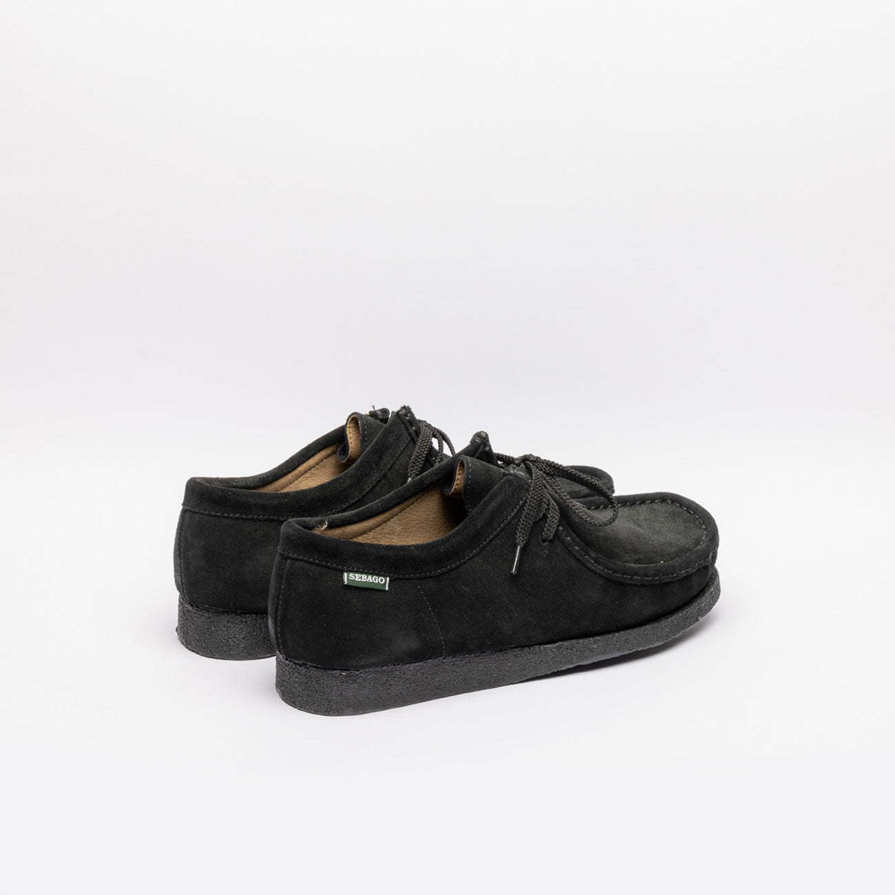 Stringata derby Sebago Koala in camoscio nero