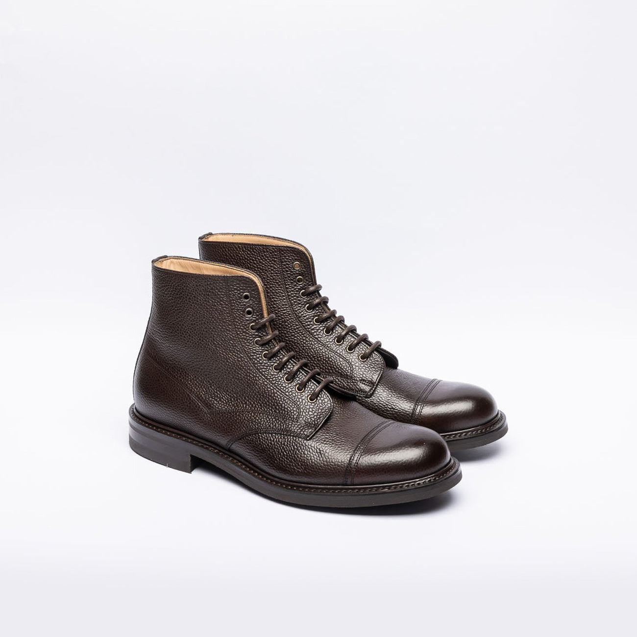 Stivale derby Cheaney Joseph & Sons Jarrow Alt R in pelle martellata marrone