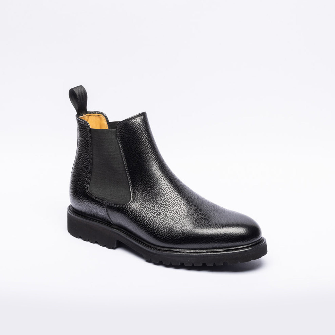 Stivaletto cheslea Berwick 475 in pelle martellata nera