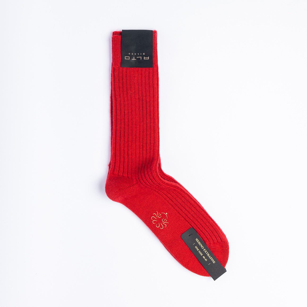 Calza corta Alto Milano England Short in lana merino extrafine rossa