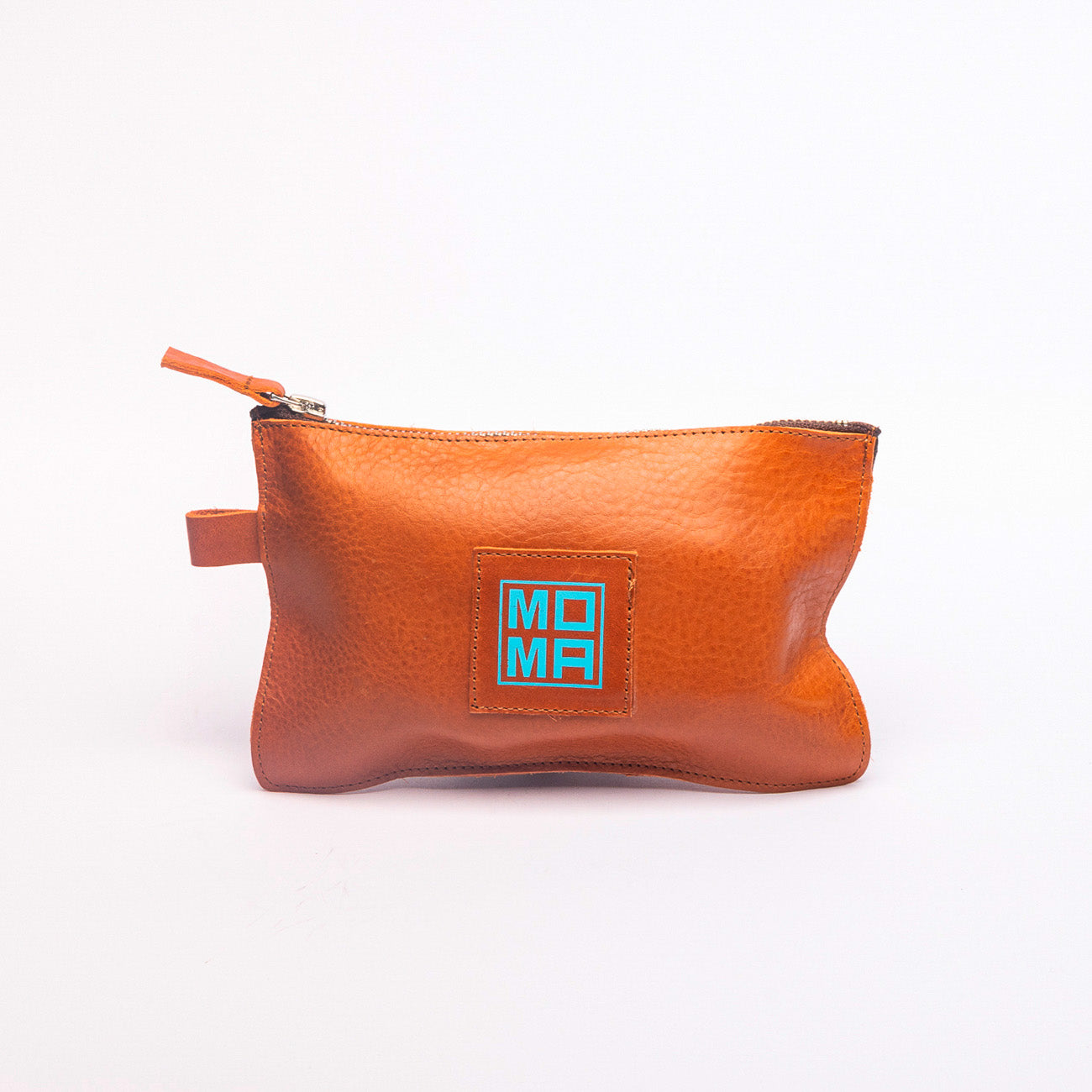 Kit shoe care MOMA in pelle martellata cuoio