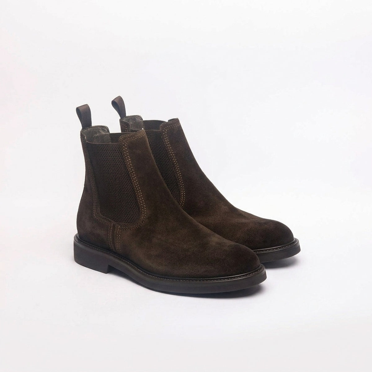 Stivale chelsea Barrett 221U041 in camoscio marrone