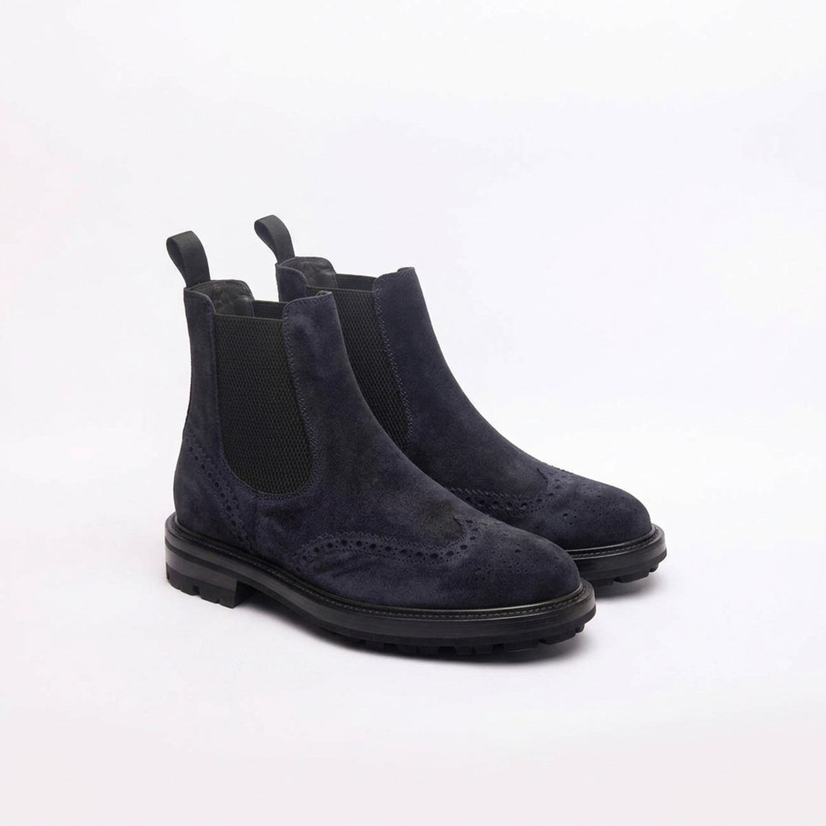 Stivale chelsea Barrett 222U043 in camoscio blu