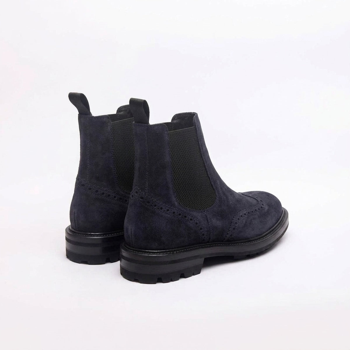 Stivale chelsea Barrett 222U043 in camoscio blu