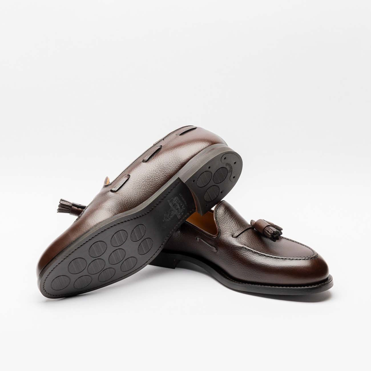 Mocassino Crockett & Jones Cavendish 2 in pelle martellata marrone