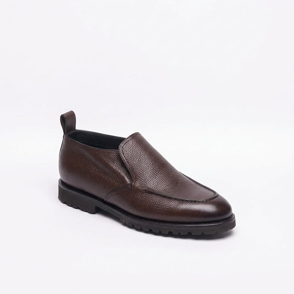 Stivale slip-on Barrett 241U055 in pelle martellata marrone