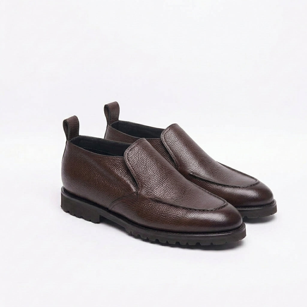 Stivale slip-on Barrett 241U055 in pelle martellata marrone
