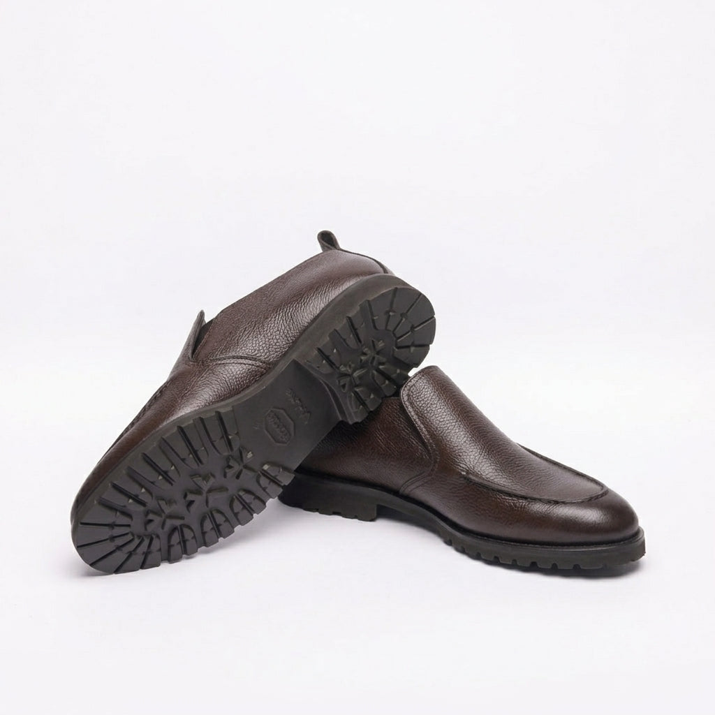 Stivale slip-on Barrett 241U055 in pelle martellata marrone