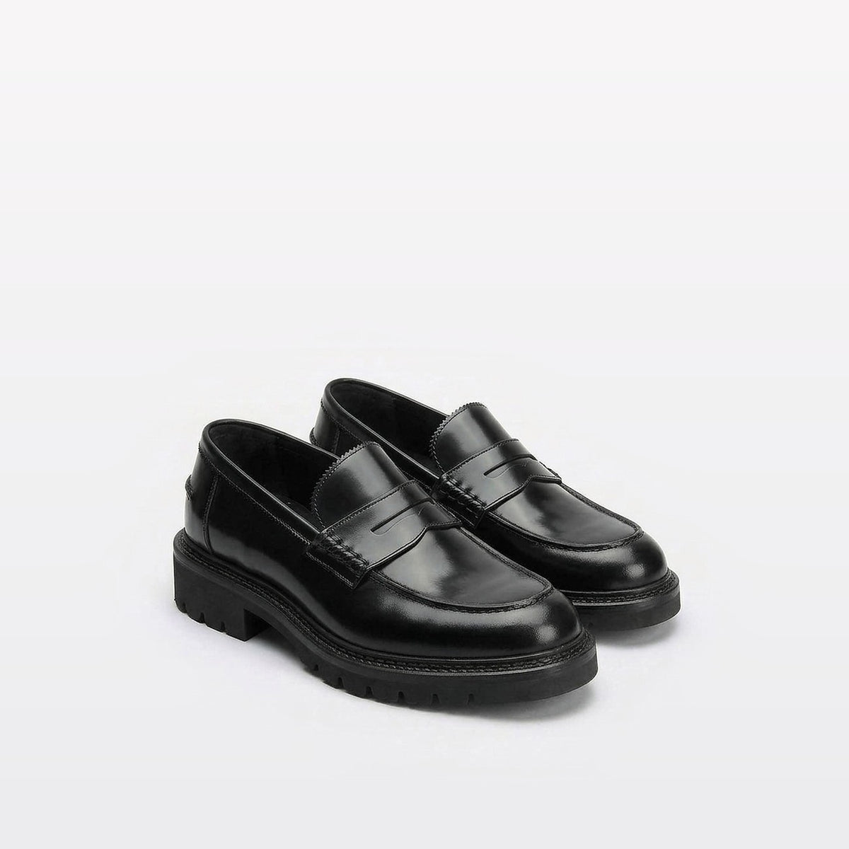 Mocassino penny Barrett 252U019 in pelle spazzolata nera