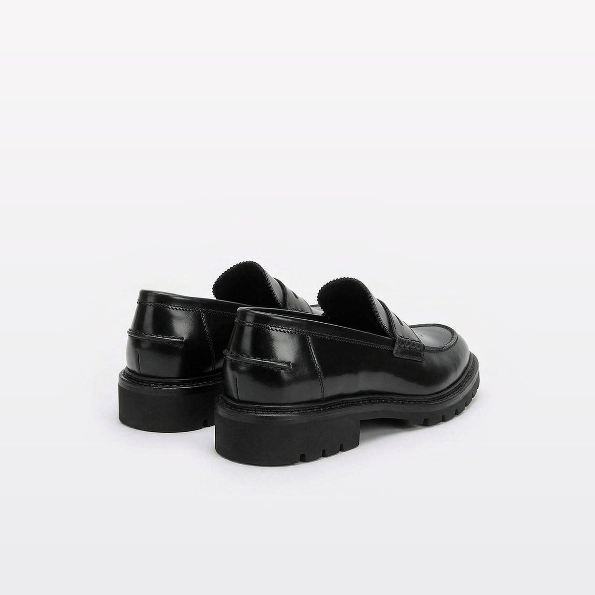 Mocassino penny Barrett 252U019 in pelle spazzolata nera