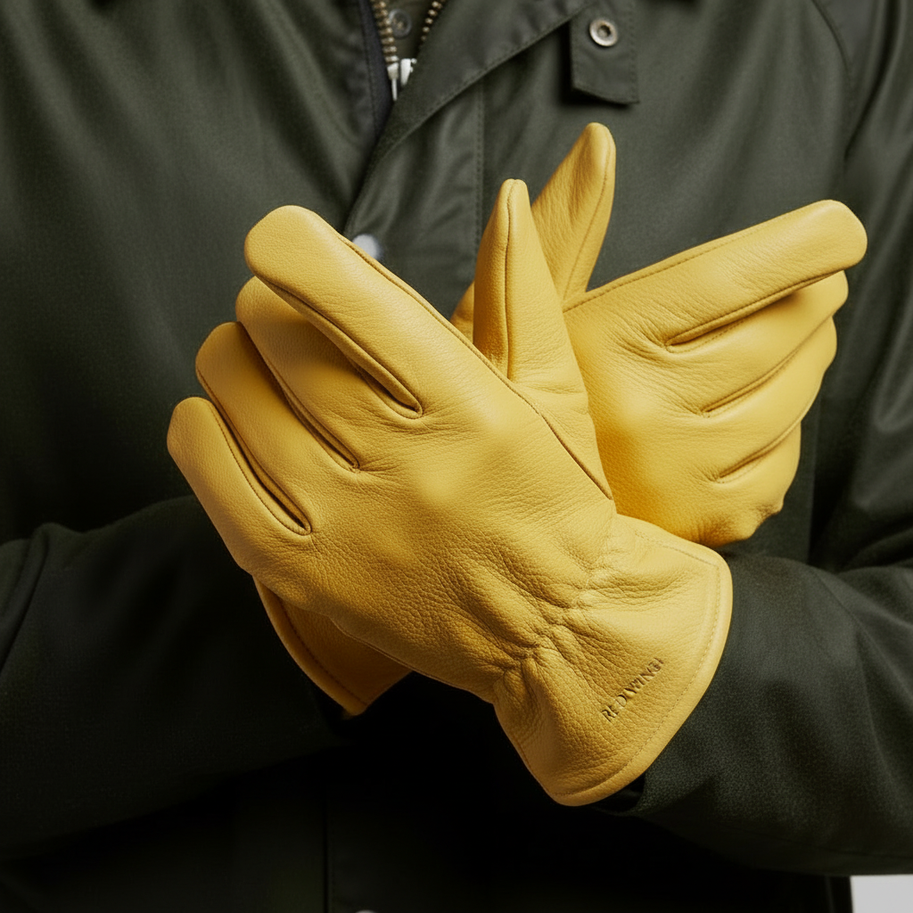 Guanti Red Wing Heritage in pelle di cervo senape