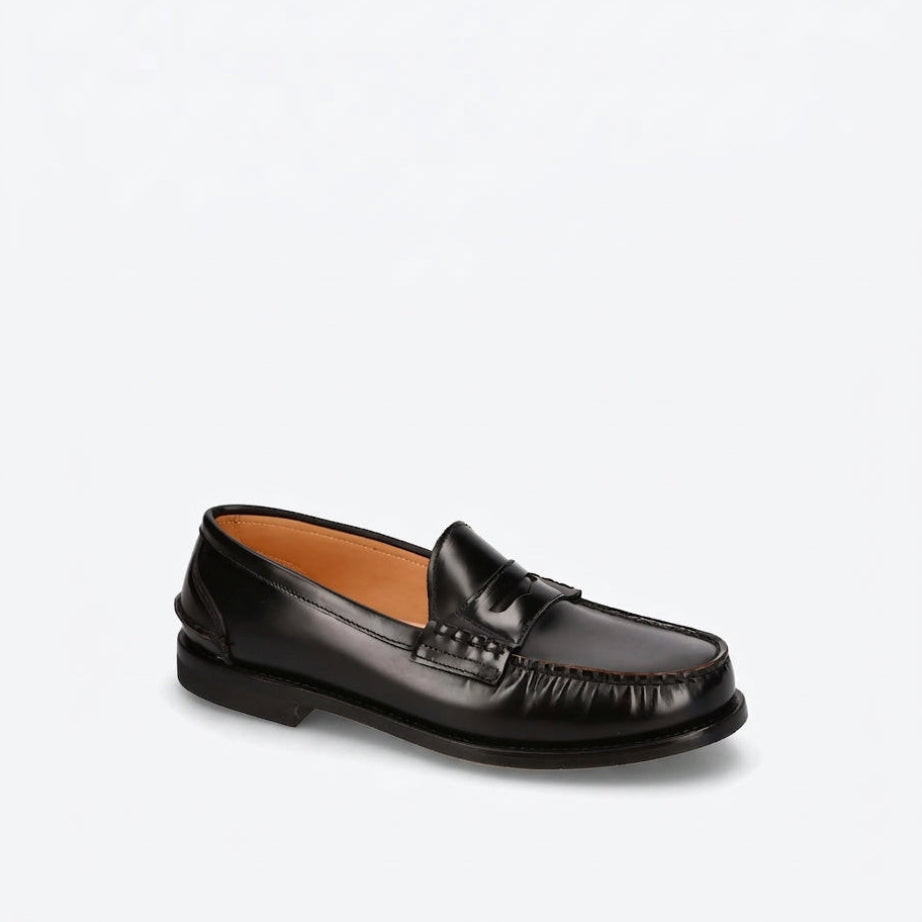 Mocassino penny Premiata 32156 in pelle spazzolata nera