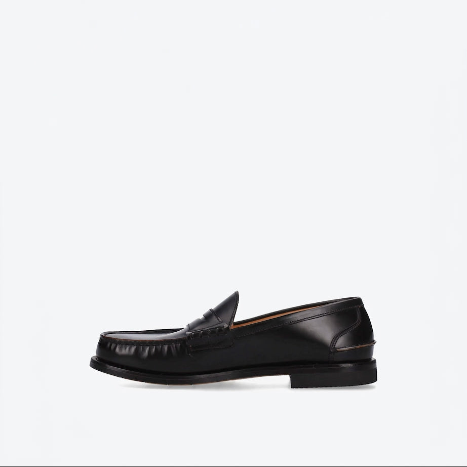 Mocassino penny Premiata 32156 in pelle spazzolata nera