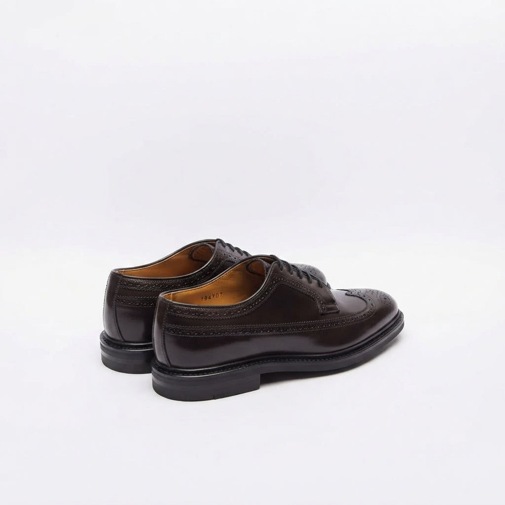 Stringata derby Berwick 4794 in pelle spazzolata marrone