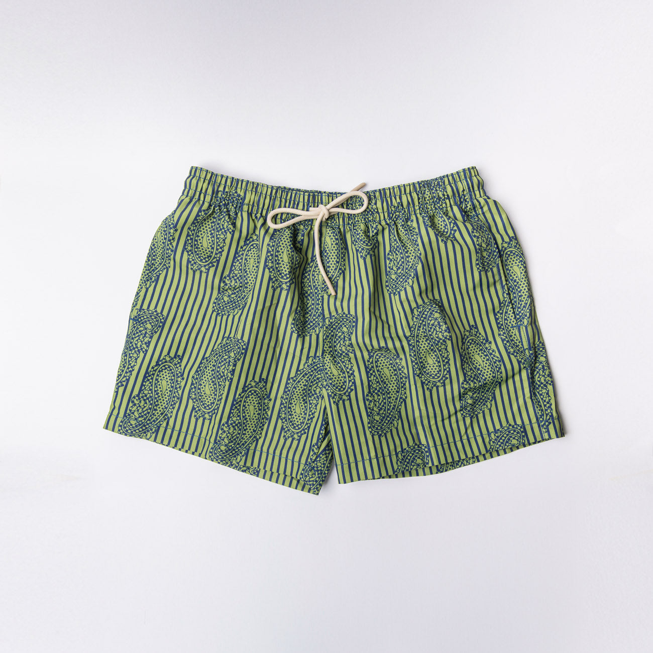 Costume da bagno Alto Milano Cashmere Boxer in tessuto verde