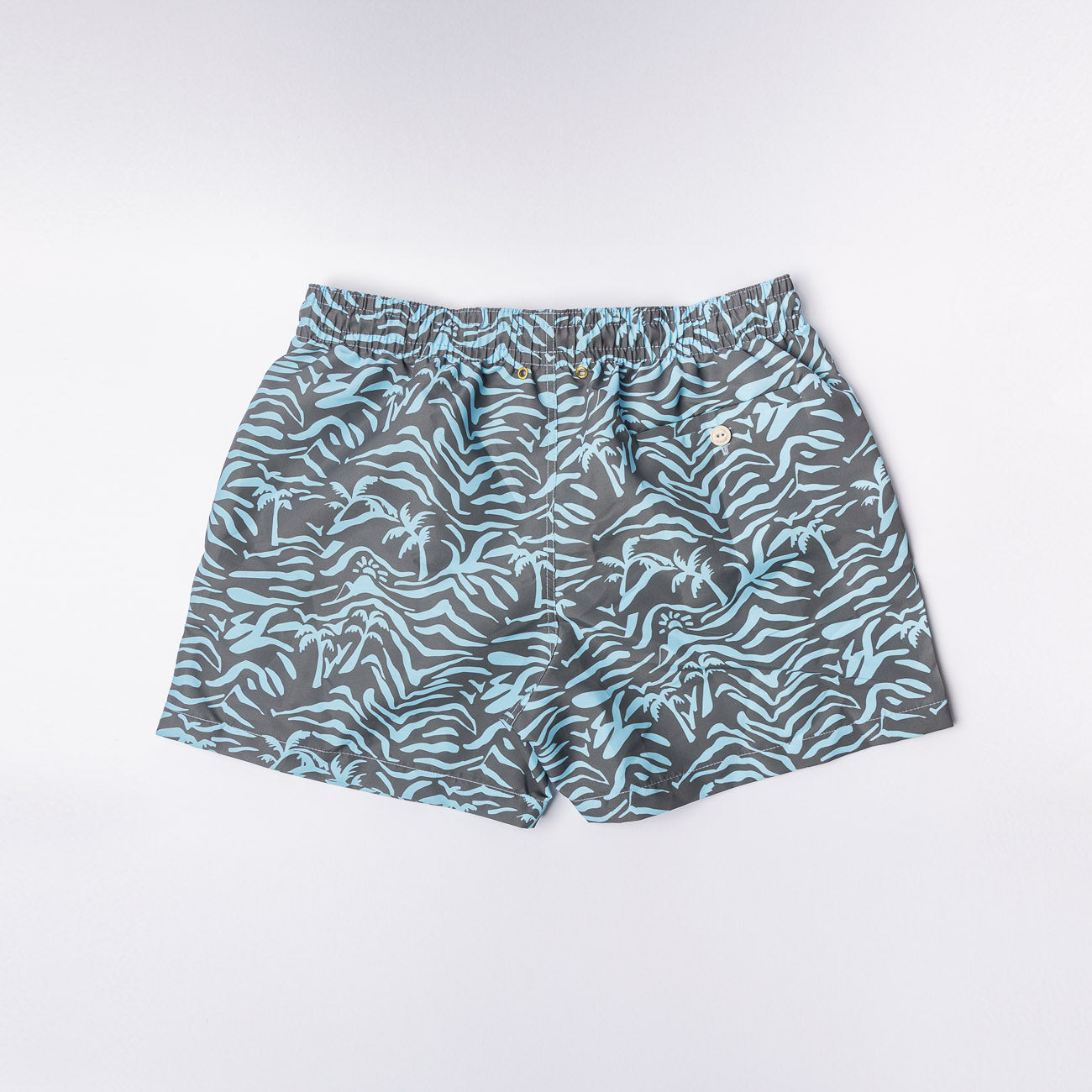 Costume da bagno Alto Milano Savanna Boxer in tessuto marrone e azzurro