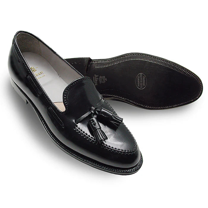 Mocassino con nappine Alden 664 in pelle di cavallo nera