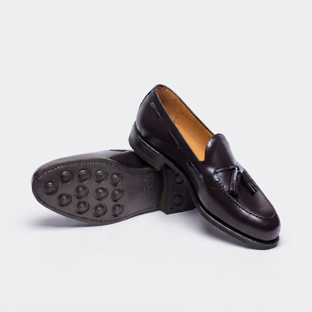 Mocassino con nappine Berwick 8491 in pelle marrone (Suola Dainite)