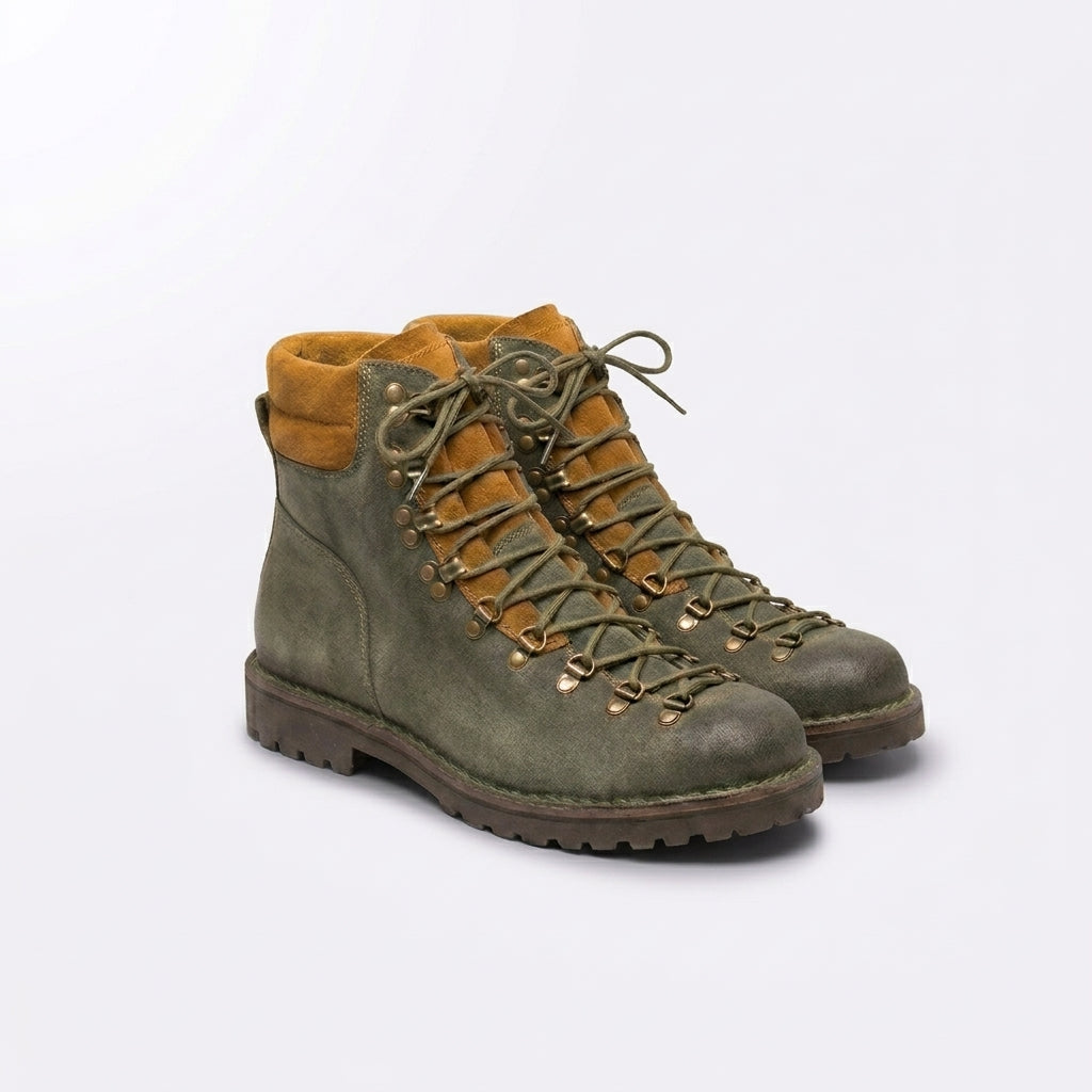 Stivale galibier Astorflex Rockflex in camoscio cerato verde