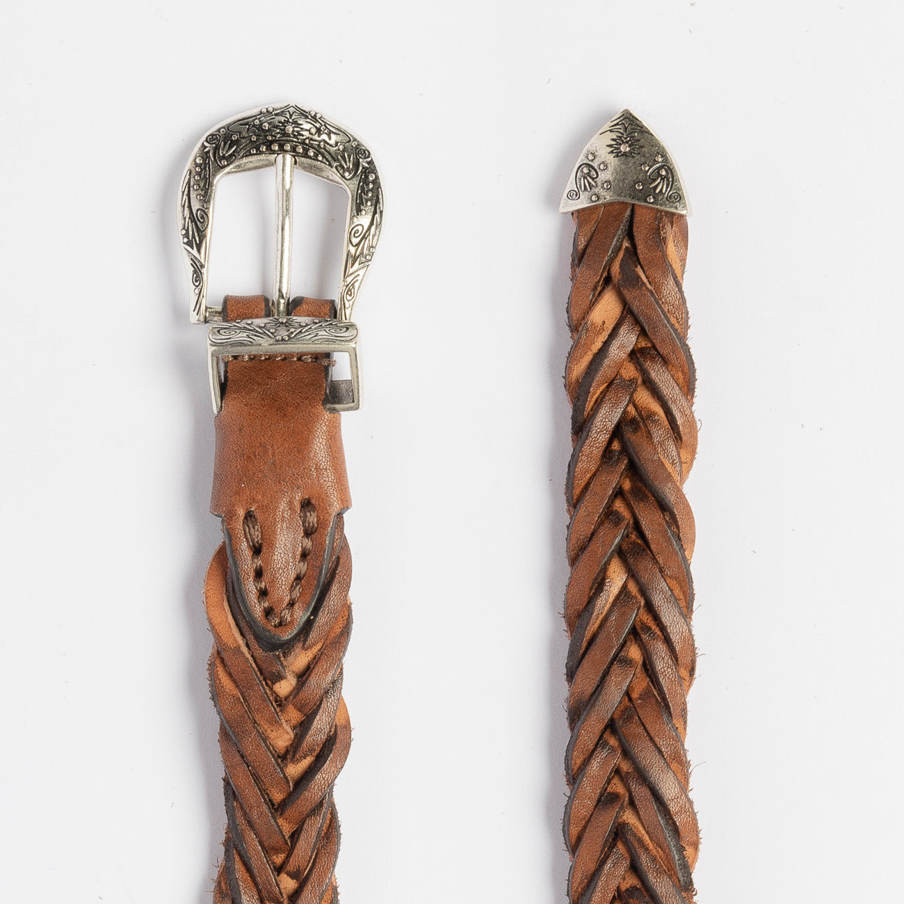 Cintura western Andrea D'Amico ABM620038 in camoscio marrone