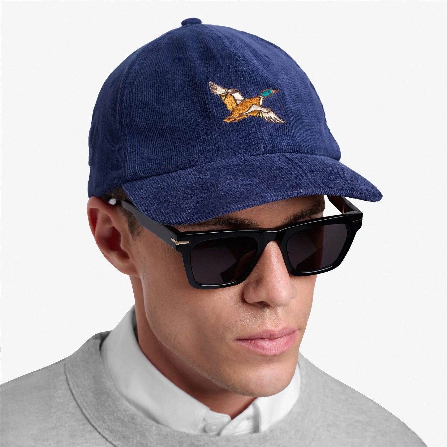 Cappellino da baseball Sebago in velluto blu
