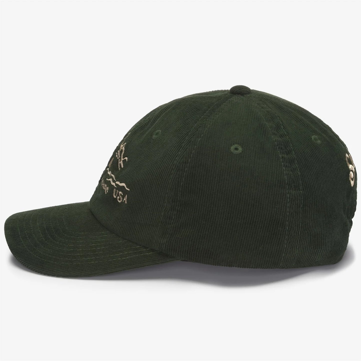 Cappellino da baseball Sebago in velluto verde
