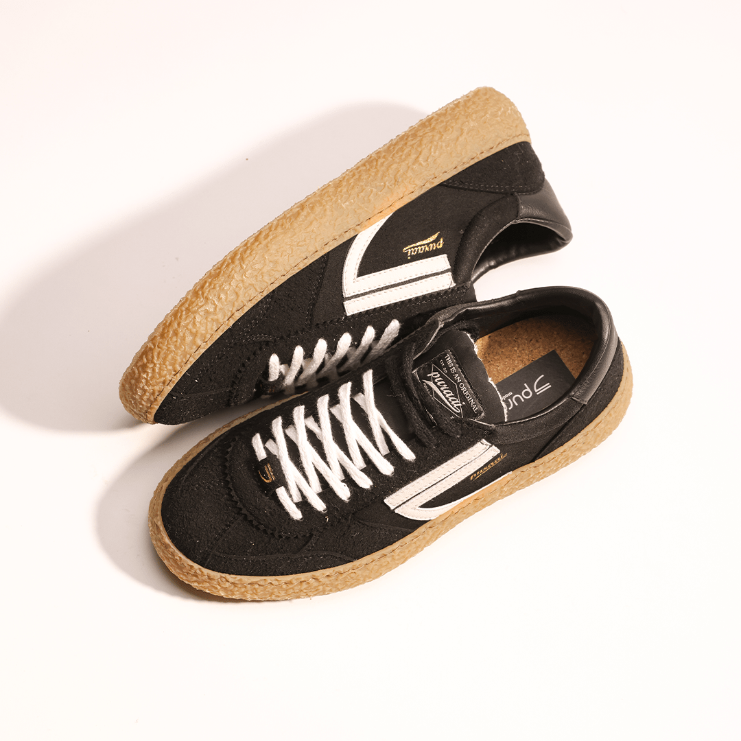 Sneaker eco-friendly Puraai Furia in camoscio nero