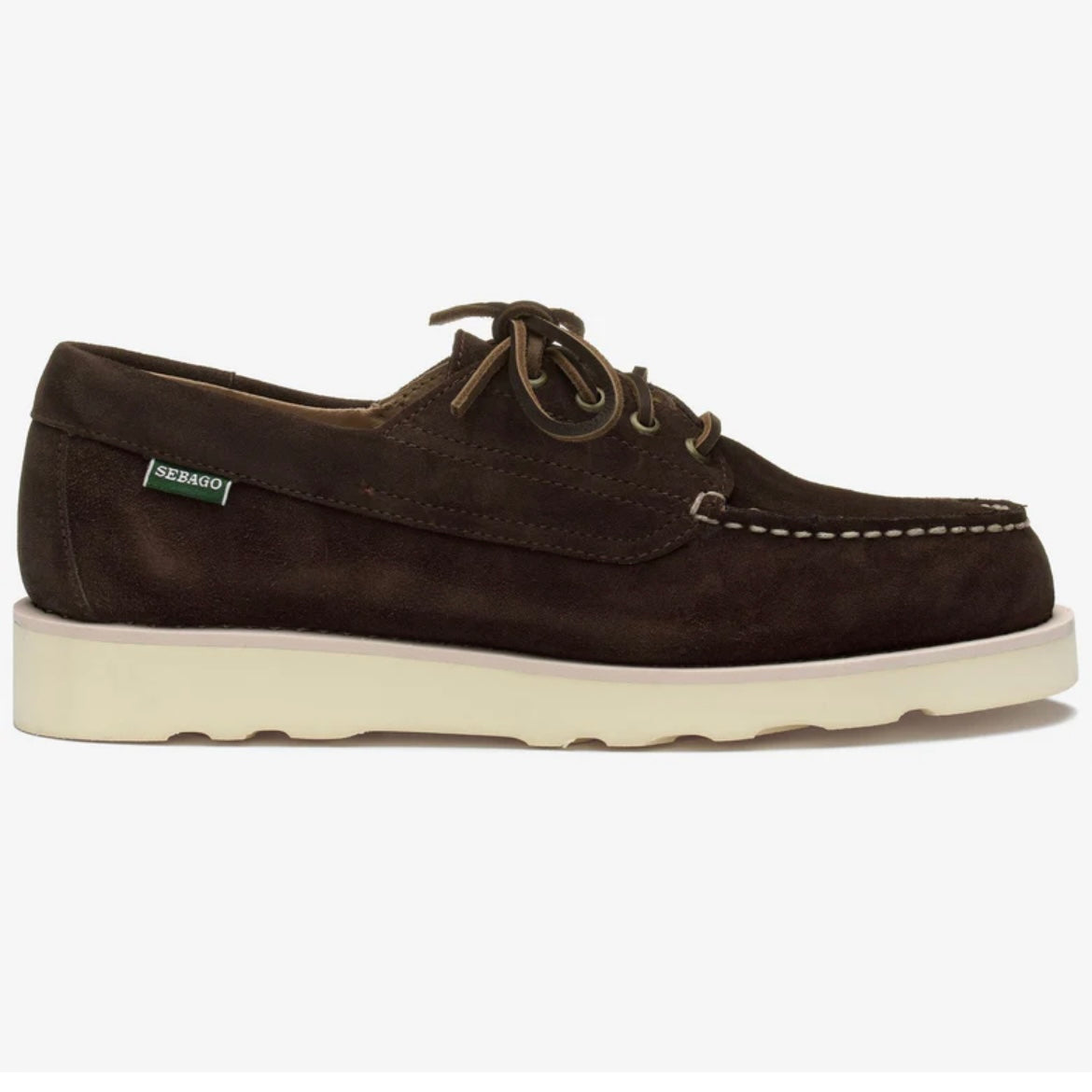 Stringata derby Sebago Askookfield in camoscio marrone