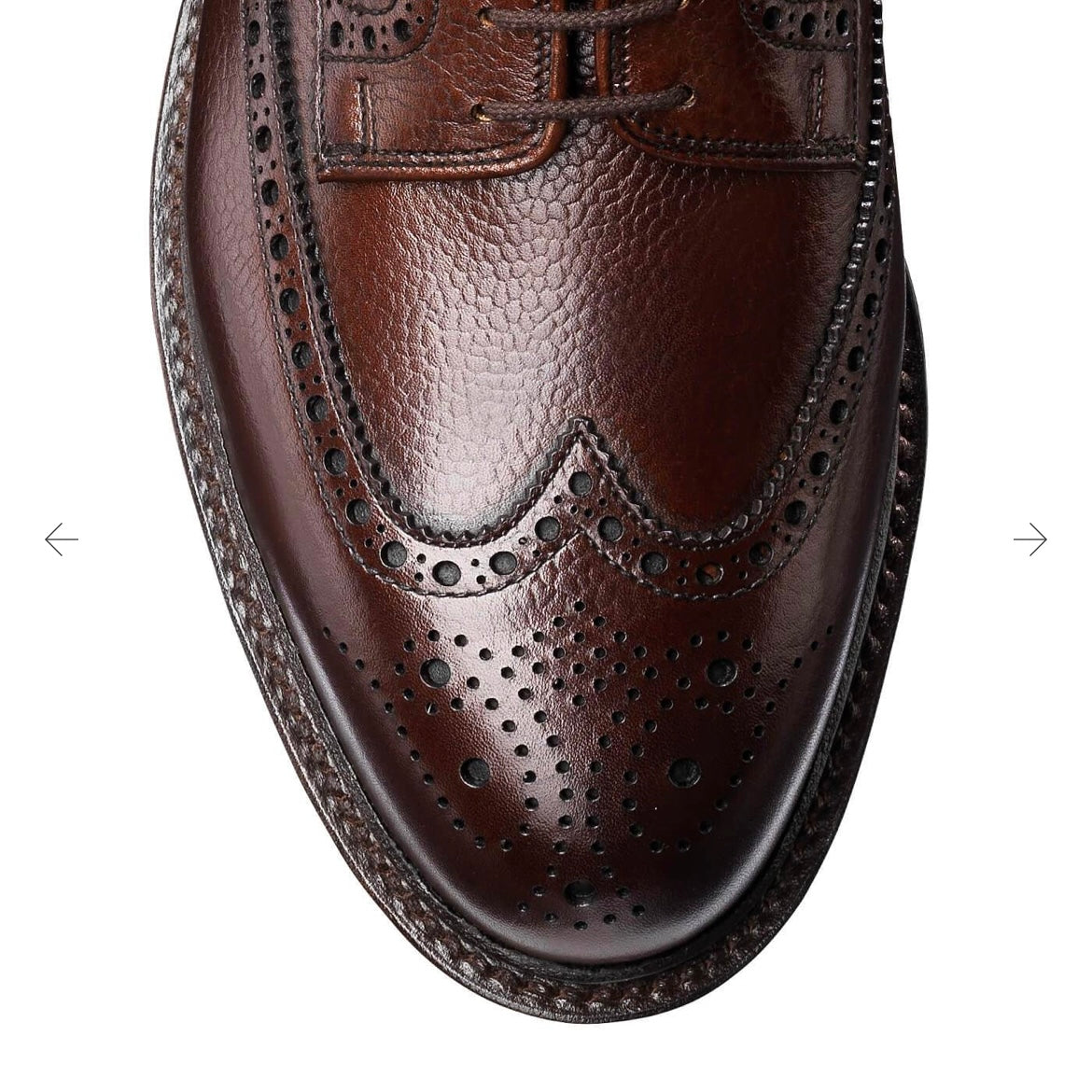 Stringata derby Crockett & Jones Pembroke in pelle martellata marrone