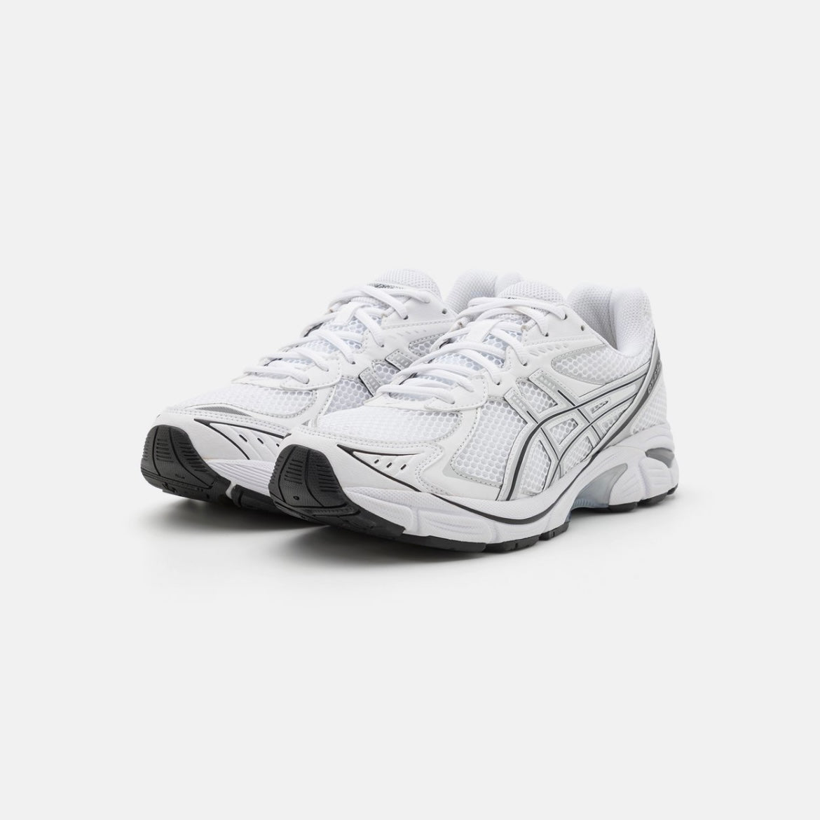 Sneaker running Asics GT-2160 in tessuto bianco e pelle argento