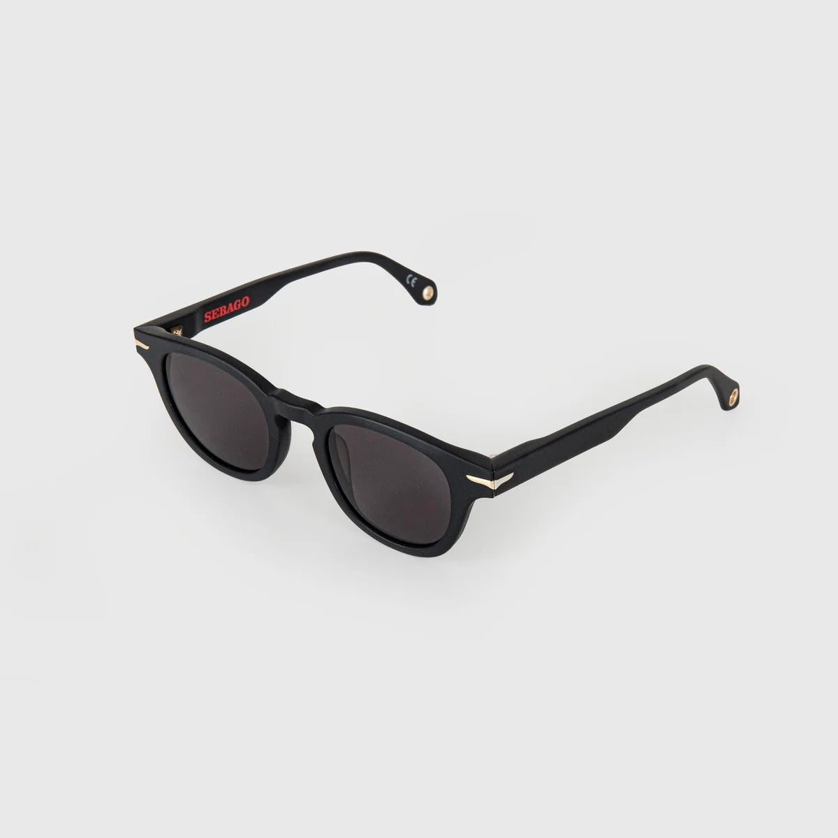 Occhiali da sole Sebago Dan in acetato opaco nero