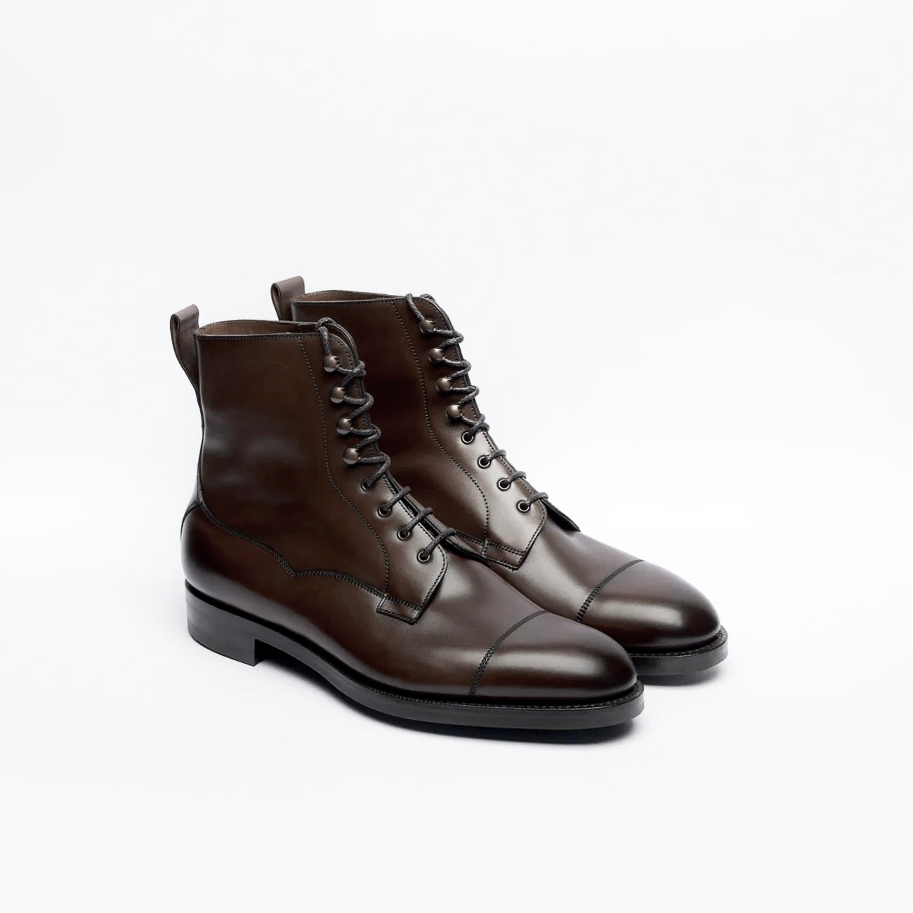 Edward Green Galway espresso antique calf derby boot
