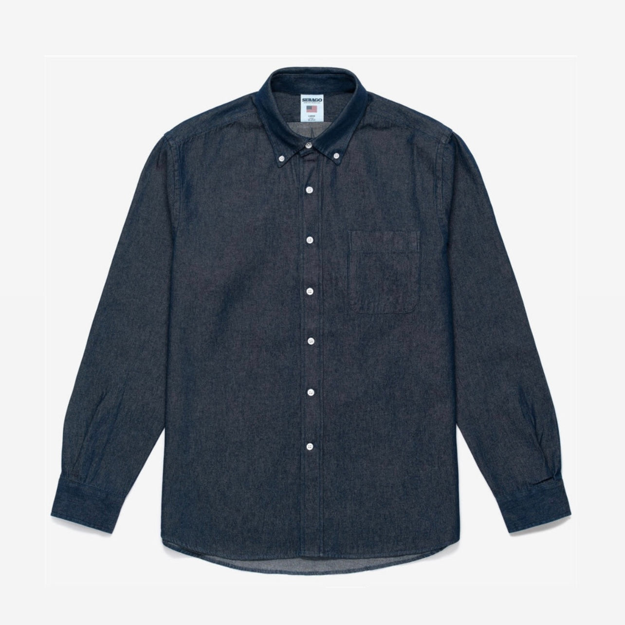 Camicia Sebago Mercer in cotone blue jeans