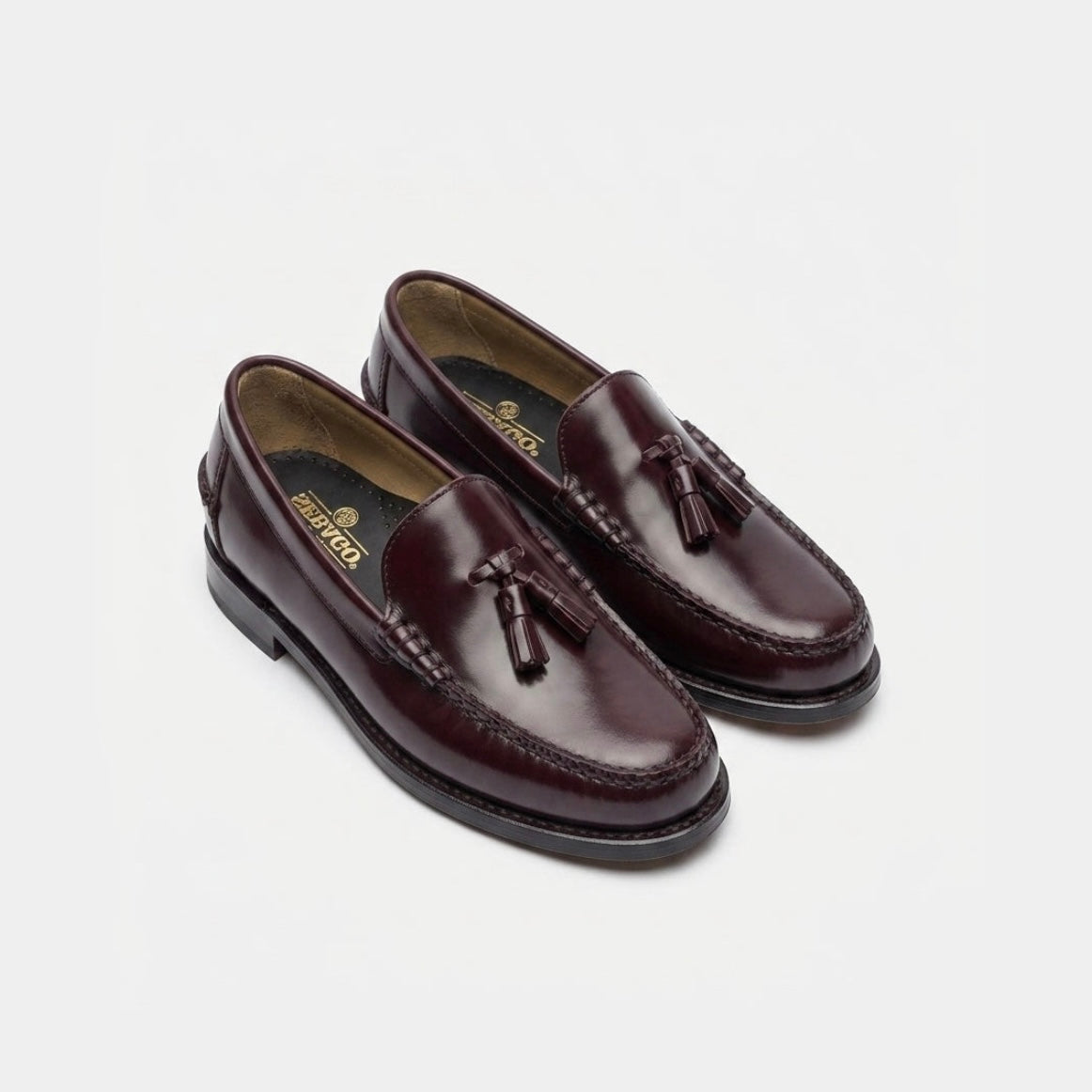 Mocassino con nappine Sebago Classic Will in pelle bordeaux