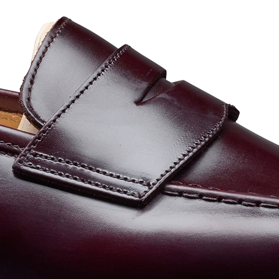 Mocassino penny loafer Crockett & Jones Boston in pelle bordeaux