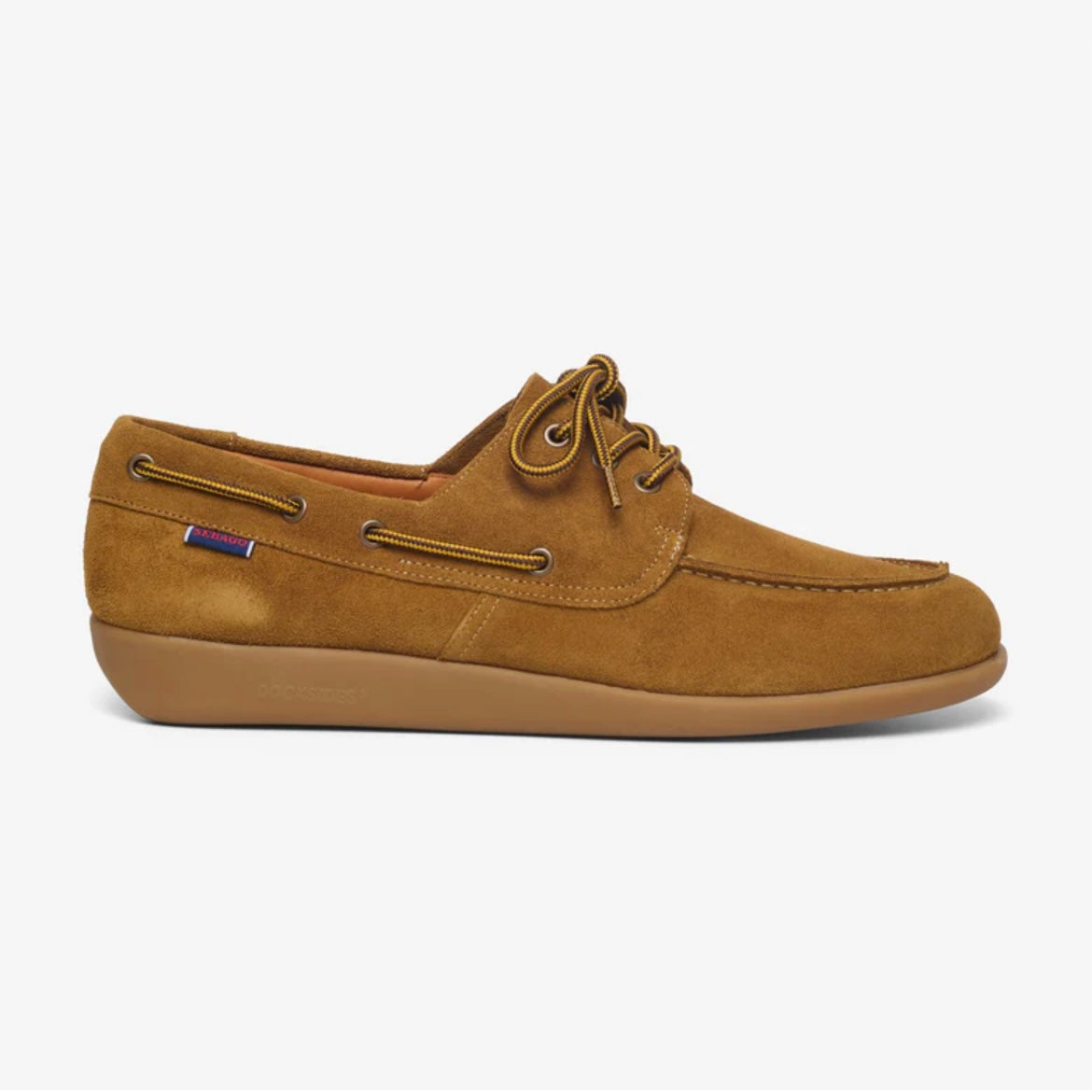 Stringata derby Sebago Gary Jobson in camoscio marrone chiaro